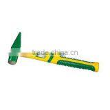 MIRROR POLISHED MACHINIST HAMMER WITH TPR/PLASTIC HANDLE thumbnail-1