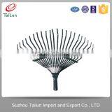 High Quality 22 Tines Plastic Coated A3 Steel Garden Handle Rake thumbnail-3