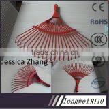 Garden steel leaf Rake R110 red color 18 teeth or 22 teeth