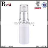 15ml 20ml White PP Plastic Travel Cosmetic Bottles Supplier With Gold Aluminum Screw Cap thumbnail-6