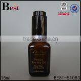 15 ml Amber Glass Bottle Lotion Pump Essential Oil Fragrance Perfume 15 ml Amber Glass Bottle Screen Printing Cosmetic Packaging thumbnail-3