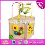 Multi-function 5 in 1 Wooden Toy Activity Cube for Toddlers W11B136-S thumbnail-1