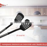 Home utensils china nylon slotted turner kitchen utensils with steel tube handle