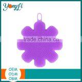 Kitchen Accessories Multi-purpose Cleaning Silicone Dish Scrubber Sponge Brush thumbnail-3