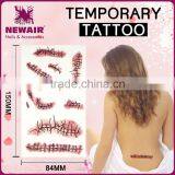 Custom Peel off Stickers Art Paper Custom Body Temporary Tattoo Sticker thumbnail-3