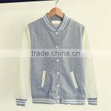 Winter Button Baseball Jacket Women Fleece Sweatshirt Hoodies thumbnail-3