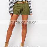 Personalized Wholesale Women Belted Cargo Shorts on Sale thumbnail-1