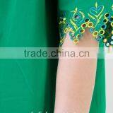 Unique Design Ladies Green Embroidered Blouses Customized thumbnail-5