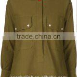 New Arrival Khaki Patch Pocket Fancy Casual Shirt OEM Service thumbnail-4