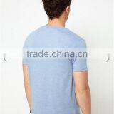 Clothing Manufacturers Custom Mens Deep v Neck T-shirt thumbnail-2