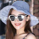 Zm40595b Summer Handmade Bearded Needle Folding Women Straw Sun Visor Hat thumbnail-2