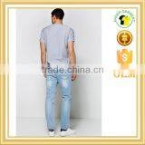 2016 Mens Slim Wash Jeans Good Quality Typical Skinny Distressed Jeans thumbnail-2