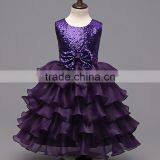 2016 Wholesale Sleeveless Flower Girls Party Dresses Baby Frock Design Pictures thumbnail-2