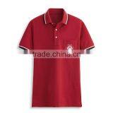 High Quality Pocket Design Custom Collar Combination Free Sample Cotton Golf Polo Shirt thumbnail-2