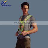 USB Rechargeable Battery High Visibility Work Flashing Led Safety Vest thumbnail-2