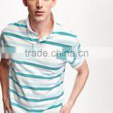 Hot Sale Polo Shirt Cotton Shortsleeve Striped Polo Shirt For Men thumbnail-5
