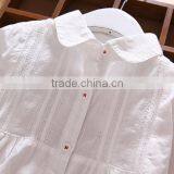 Wholesale Blank White Girl Shirt Blouse Long Sleeves Baby Kids Shirt thumbnail-6