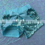 Champagne Pink PEACH Sparkle Sequin SHORTS Girls Birthday Outfit Rose Gold Infant Toddler Baby Girl Short thumbnail-5