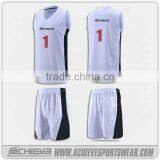 wholesale blank reversible basketball uniform jersey designs for men