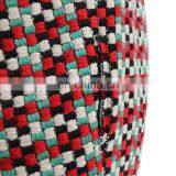 Women High Quality Fashion Middle Length Sleeve Wool Check Winter Dress thumbnail-4