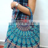 Indian Designer Cotton Handbag Carry Purse Large Beach Bag From Lavinas