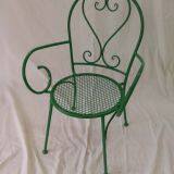 Metal Outdoor Folding Chair Coffer Table Round Chair thumbnail-1