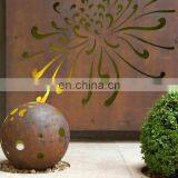 Corten Steel Texture Custom Outdoor Corten Steel Screen thumbnail-3