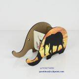 3D Elephant Creative Shape MDF Sublimation Pen Holder Cellphone Stands thumbnail-3