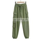 Ins Hot Selling Unisex Cotton Casual Loose Fit Sweat Pant With 3 Pockets Joggers thumbnail-4