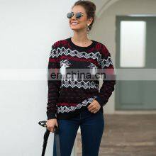 New Ugly Christmas Women's Jacquard Knitwear Long Sleeve Pullover thumbnail-4