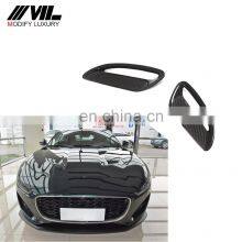 Modify Luxury Dry Carbon Fiber Car Hood Air Vent for Jaguar F-Type 2-Door 2021-2022 thumbnail-1