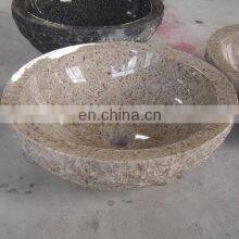 Maple Red Granite Stone Round Bathroom Sink thumbnail-5