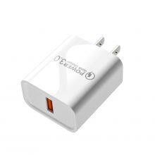 High Quality Quick Charge 18W USB Charger Fast Charging USB Wall Cell Phone Charger thumbnail-1