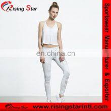 Custom Design Women Moto Legging in Vapor Grey Glossy Leggings Girl Leggings thumbnail-3