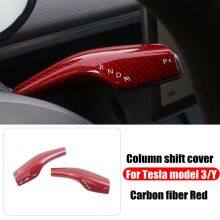 2X Gear Shift Cover ABS Plastic Carbon Fiber for Tesla Model 3 Model Y thumbnail-4