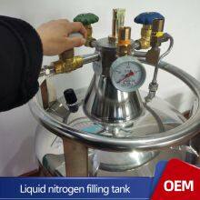 Ln2 Self-pressurized Container Dewar Factory Trolley Low Pressure Tank Liquid Nitrogen Pipe 50l thumbnail-4