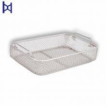 High Quality Wholesales Stainless Steel Woven Mesh Basket With Handle For Goods Storage thumbnail-1
