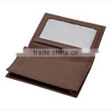 Multiple simple design genuine leather card case with card slots
