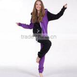 2015 OEM Summer Jumpsuits Color Matching Fleeces Ladies Conjoined Pajamas thumbnail-6