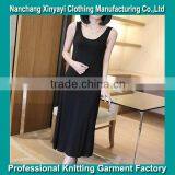 2014 Summer New Black Condole Belt Dress 100% Cotton Cheap Young Lady Dresses From China thumbnail-1