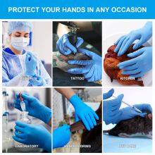 USA Wholesale 4.5 Mil Finger Textured Mechanic Heavy Duty Acid And Oil Resistance Industrial Food Safe Nitrile Gloves Powder Free thumbnail-5