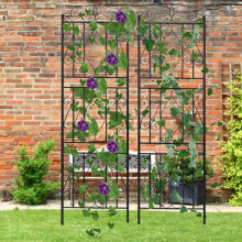 Wholesale Secure Wrought Iron Garden Fence | Modern Trellis for Privacy Landscaping thumbnail-2