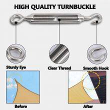 Factory Open Body Stainless Steel Eye Hook Turnbuckle Wire Rope Tensioner Adjustable Turnbuckle thumbnail-4
