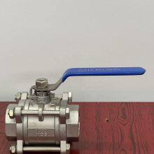 Threaded Ball Valve Carbon Steel WCB A105 Stainless Steel 304 316 ANSI 2 PCS or 3 Piece NPT BSPT Threaded Ball Valve thumbnail-3