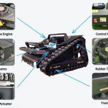 VTLM600 RC Mower With Servo Motor 200m Control Range 45° Hill Cutting Ability Ideal for Steep Terrains in Stock by Vigorun Tech thumbnail-2