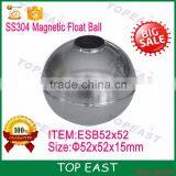 SUS304 316 Stainless Steel Magnetic Float Ball ESB52X52