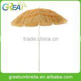 2015 super quality nice design new hot straw beach umbrella