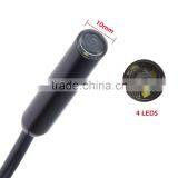 10M Cable Length 10mm Lens 4 LEDs Waterproof IP67 2.0M Camera HD 1080*720P USB Snake Inspection Camera Endoscope Borescope thumbnail-2
