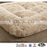 Soft warm fake fur quilted fleece pet pad