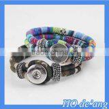 Hogift Newest Easy Button Bracelet 18mm Snap Button Bracelet thumbnail-1